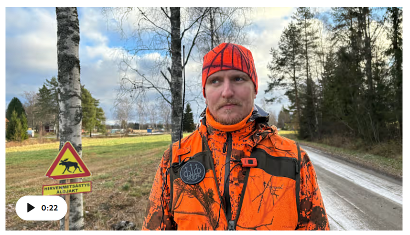 Yle liikenne: Metsästäjä yrittää varoittaa autoilijaa hirvestä – saa kiitokseksi nyrkin heristelyä